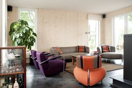 Wohnbereich im NUR-HOLZ Haus in den Niederlanden