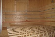 Salle de séchage du foin dans la construction NUR-HOLZ