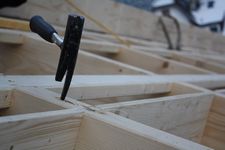 New construction of a timber frame house