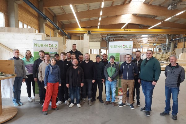 Bautechniker aus Karlsruhe bei uns in der NUR-HOLZ Produktion